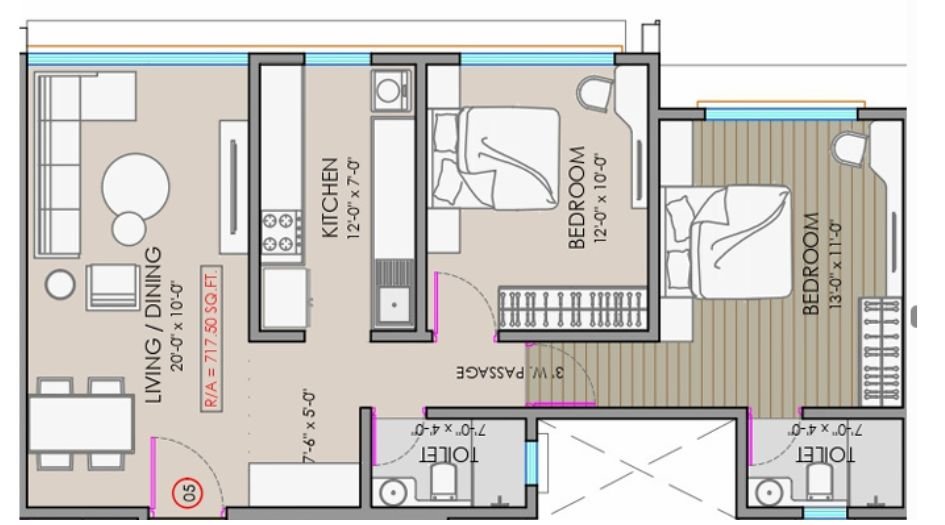 zee-sai-chintan-floor-plan-2 bhk-717 sqft